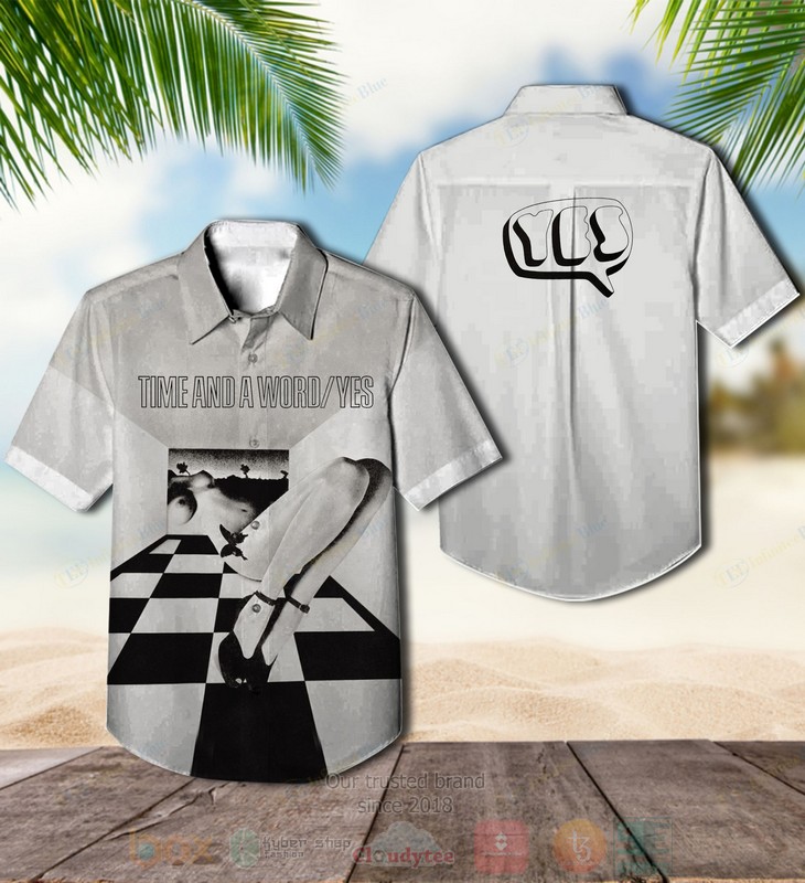 BEST Yes Time and a Word Grey Album Aloha Hawaiian Shirt