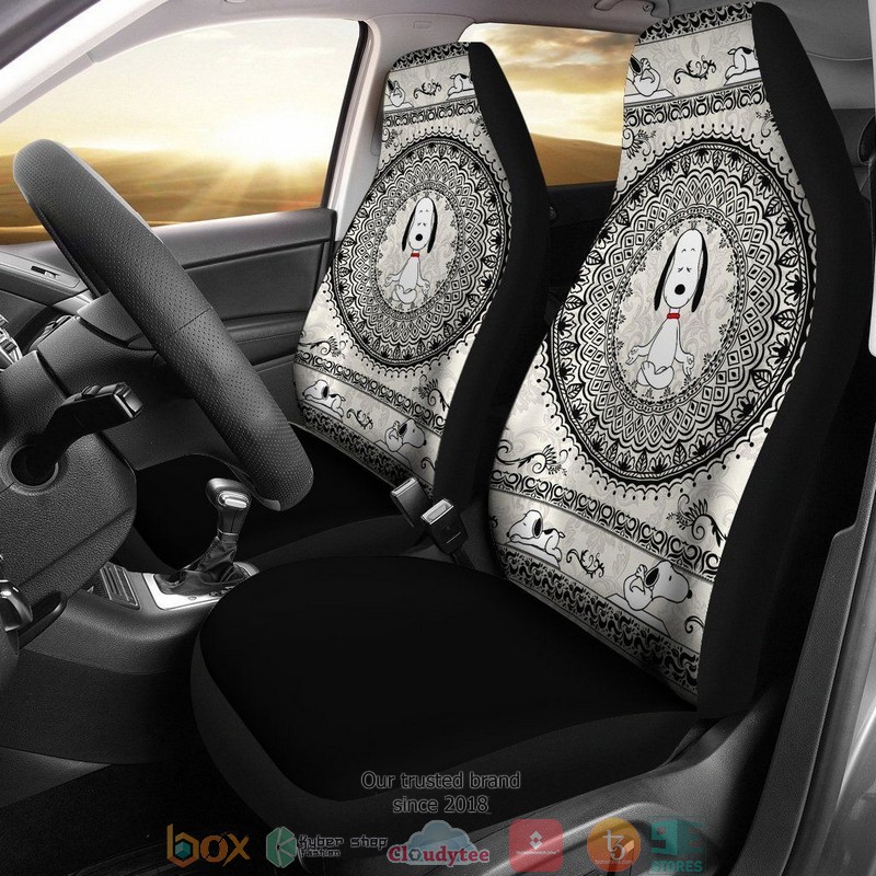 Yoga Snoopy Art Design Limited Car Seat Covers