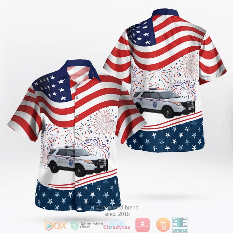 Zanesville Police Department Zanesville Ohio Aloha Shirt word3