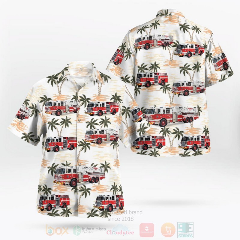 BEST Greenwich Fire Department, Greenwich, Connecticut 3D Aloha Shirt word1