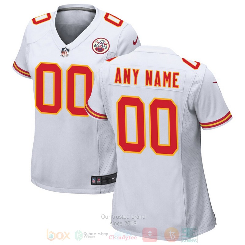 BEST White Kansas City Chiefs Custom Jersey Football 3 BEST White Kansas City Chiefs Custom Jersey Football word1