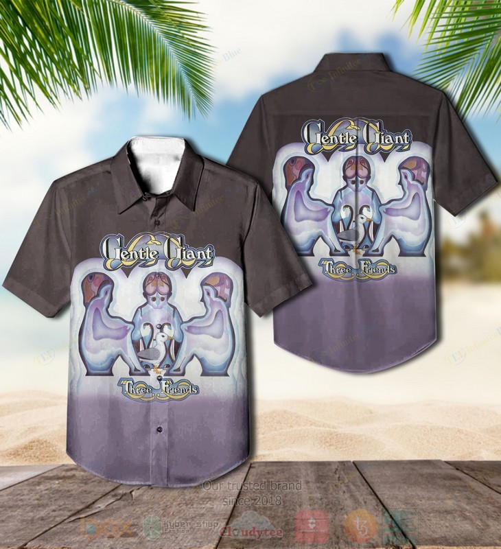 BEST Gentle Giant Three Friends Album Aloha Hawaiian Shirt