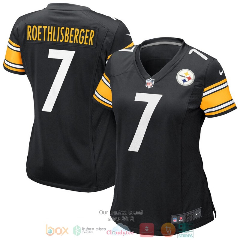 NEW Pittsburgh Steelers Ben Roethlisberger Black Team Football Jersey 2 NEW Pittsburgh Steelers Ben Roethlisberger Black Team Football Jersey word3