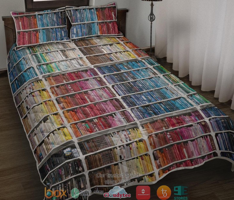 Bookish Quilt Bedding Set word3