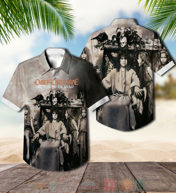BEST Ozzy Osbourne No Rest for the Wicked Album Aloha Hawaiian Shirt