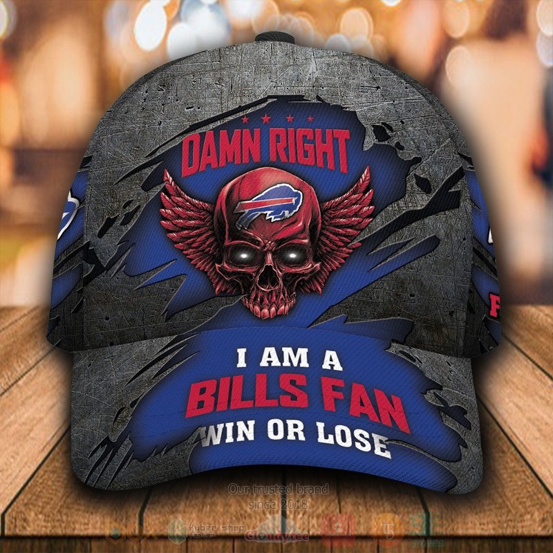 BEST Buffalo Bills Skull Custom Classic Cap word1