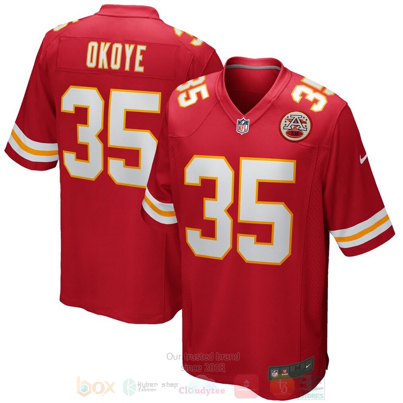 BEST Kansas City Chiefs Christian Okoye Red Jersey Football 3 BEST Kansas City Chiefs Christian Okoye Red Jersey Football word3