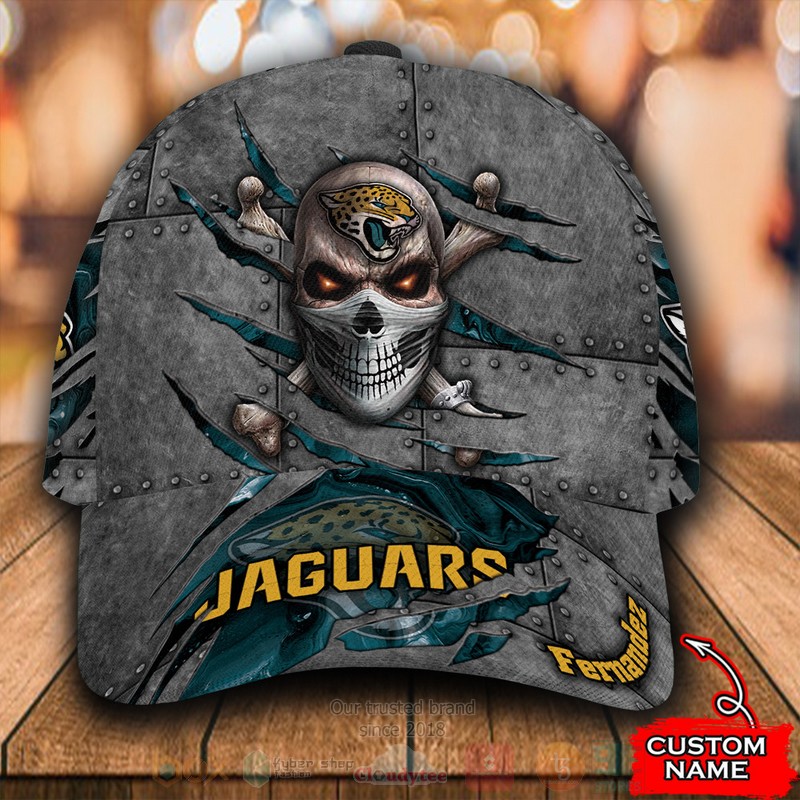 BEST Jacksonville Jaguars Skull Custom Classic Cap word2