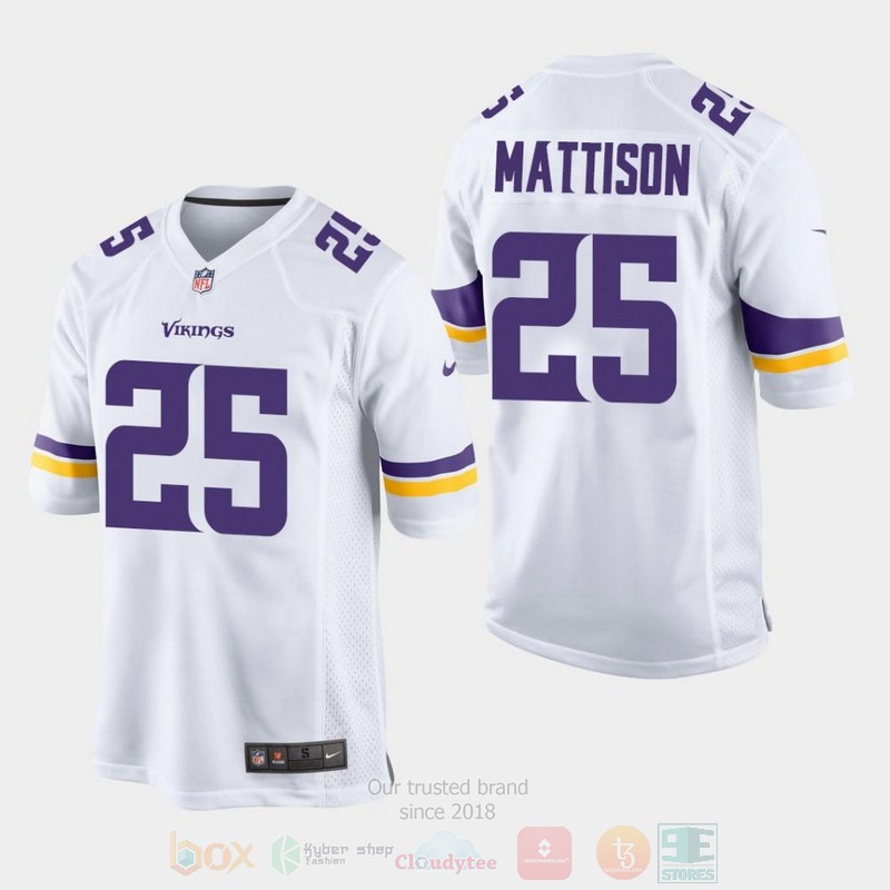 BEST Minnesota Vikings 25 Alexander Mattison 2019 Draft White Jersey Football 1 BEST Minnesota Vikings 25 Alexander Mattison 2019 Draft White Jersey Football word2