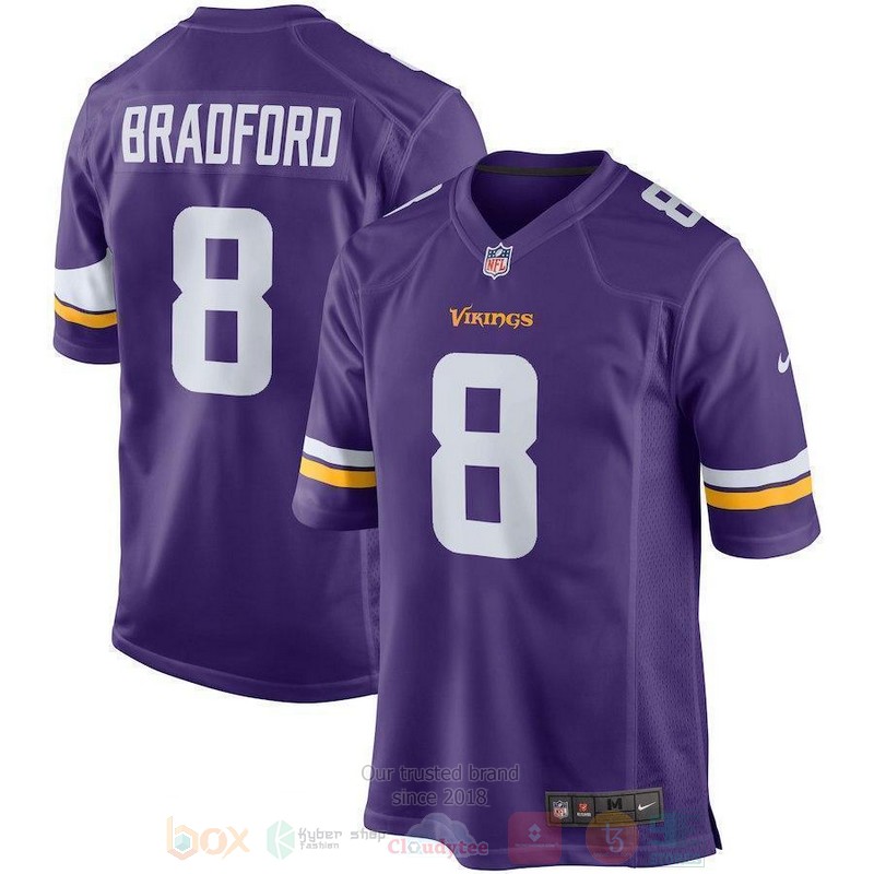 BEST Sam Bradford Minnesota Vikings Jersey Football word3