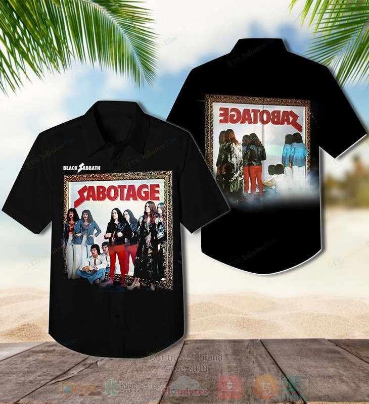 BEST Black Sabbath Sabotage Album Aloha Hawaiian Shirt