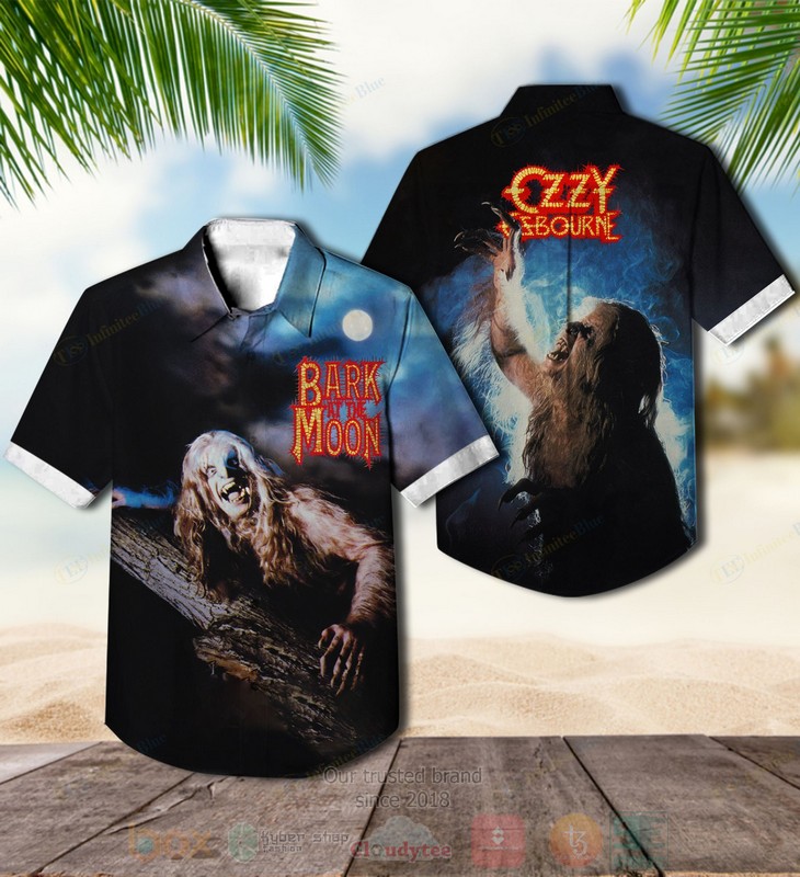 BEST Ozzy Osbourne Bark at the Moon Album Aloha Hawaiian Shirt