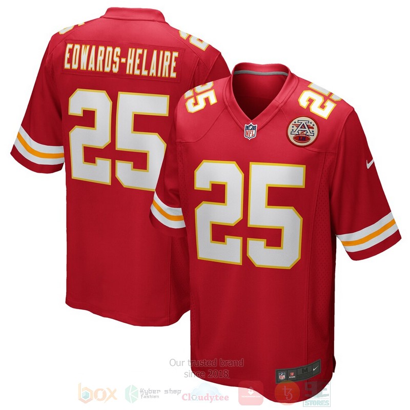 BEST Kansas City Chiefs Clyde Edwards-Helaire Red Jersey Football word2