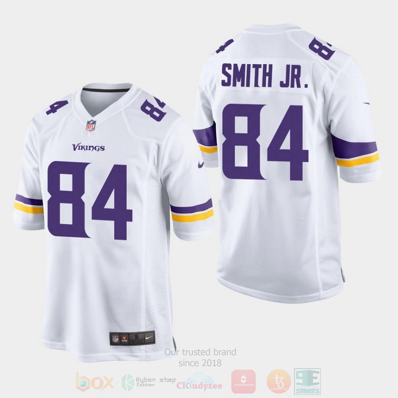 BEST Minnesota Vikings 84 Irv Smith Jr. 2019 Draft White Jersey Football word1