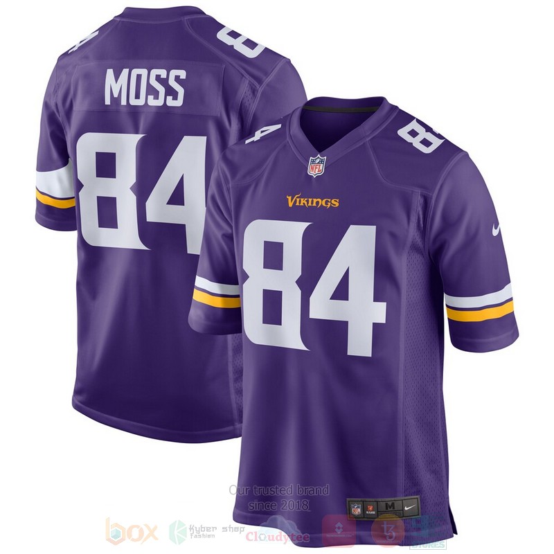 BEST Minnesota Vikings Randy Moss Purple Jersey Football word3