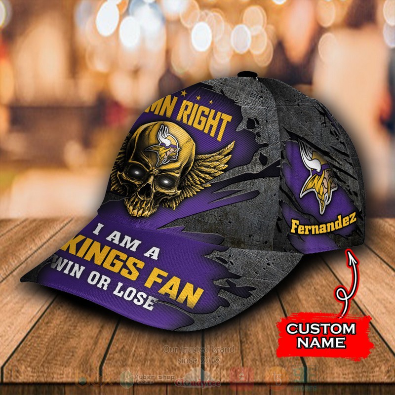 BEST Minnesota Vikings Skull Custom Classic Cap 3 BEST Minnesota Vikings Skull Custom Classic Cap word1