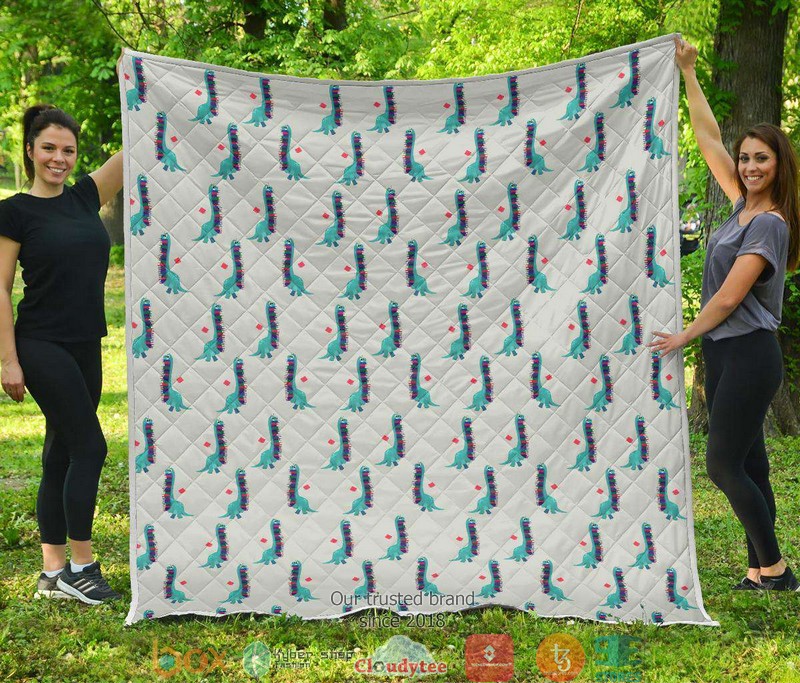 Blue Bookish pattern Quilt word1