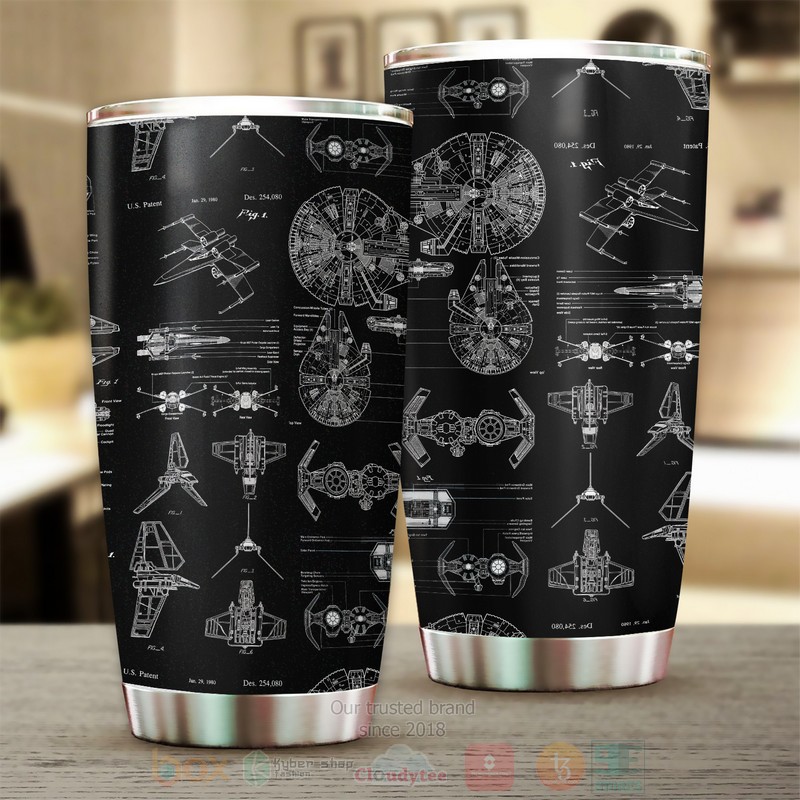 BEST Star Wars Ships 3D Steel Tumbler