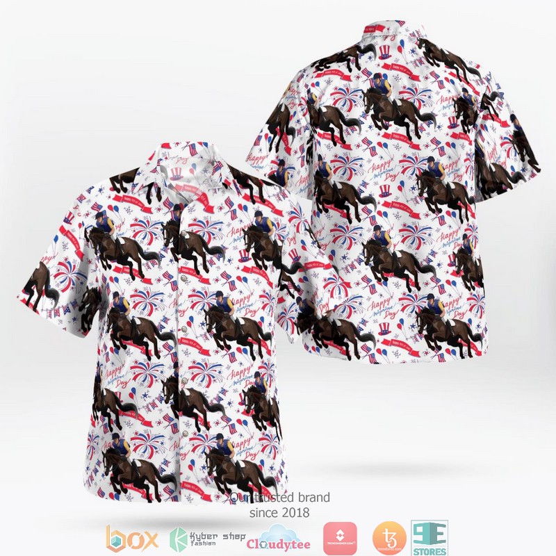 Horseback Riding Independence Day Hawaiian Shirt 8 Horseback Riding Independence Day Hawaiian Shirt word2