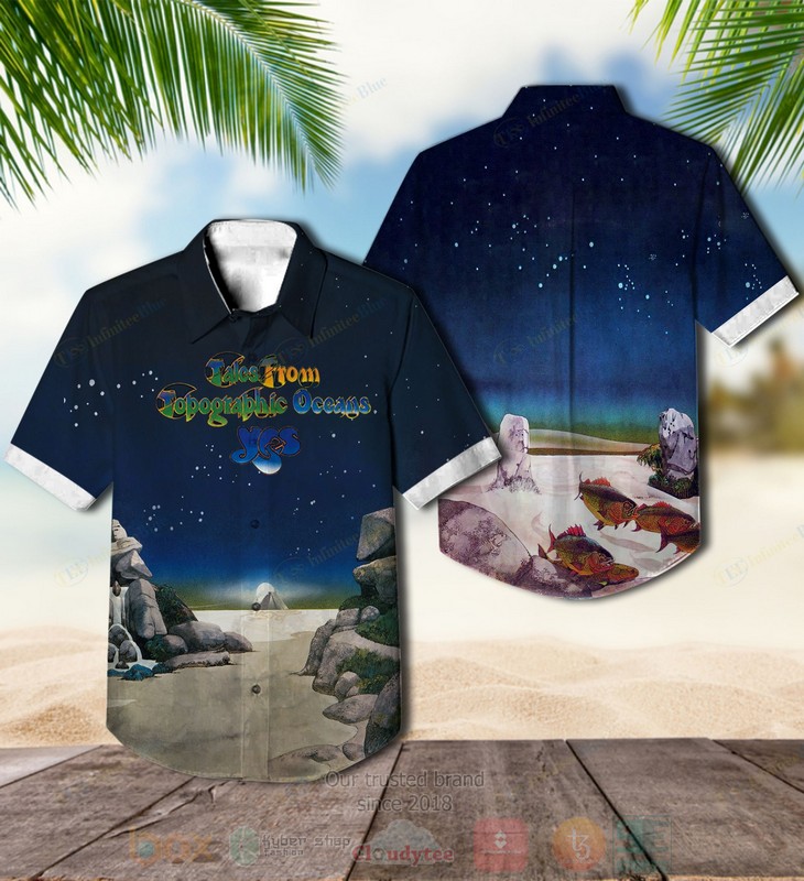 BEST Yes Tales From Topographic Oceans Album Aloha Hawaiian Shirt