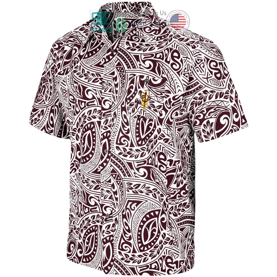 HOT Arizona State Sun Devils Colosseum Make Like a Tree Camp Maroon Hawaii Shirt 2 arizona state sun devils colosseum make like a tree camp maroon hawaiian shirt 2 78752