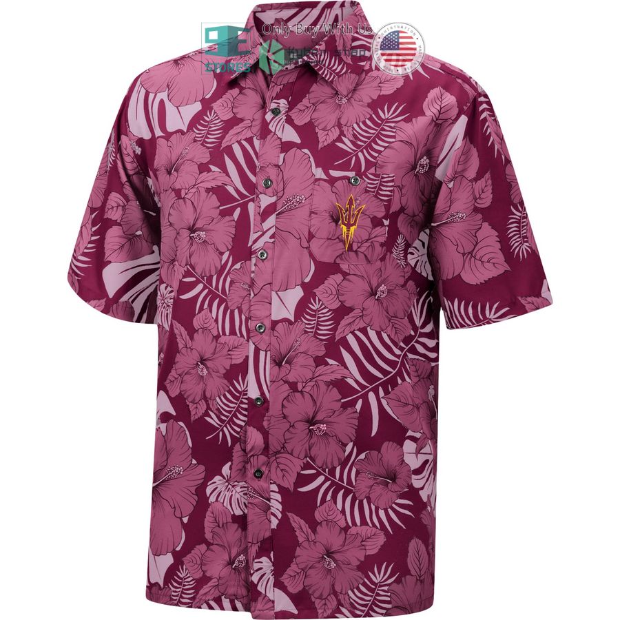 HOT Arizona State Sun Devils Colosseum The Dude Camp Maroon Hawaii Shirt 2 arizona state sun devils colosseum the dude camp maroon hawaiian shirt 2 48605
