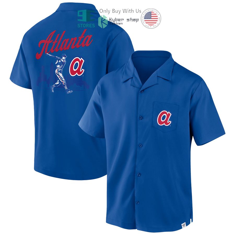 HOT Atlanta Braves Fanatics Branded Proven Winner Camp Royal Hawaii Shirt 7 atlanta braves fanatics branded proven winner camp royal hawaiian shirt 1 39752