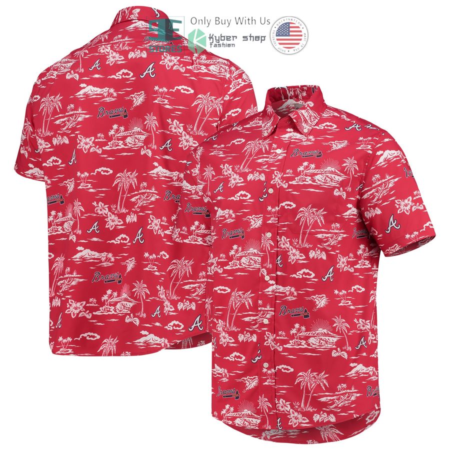 HOT Atlanta Braves Reyn Spooner Kekai Performance Red Hawaii Shirt 1 atlanta braves reyn spooner kekai performance red hawaiian shirt 1 94119