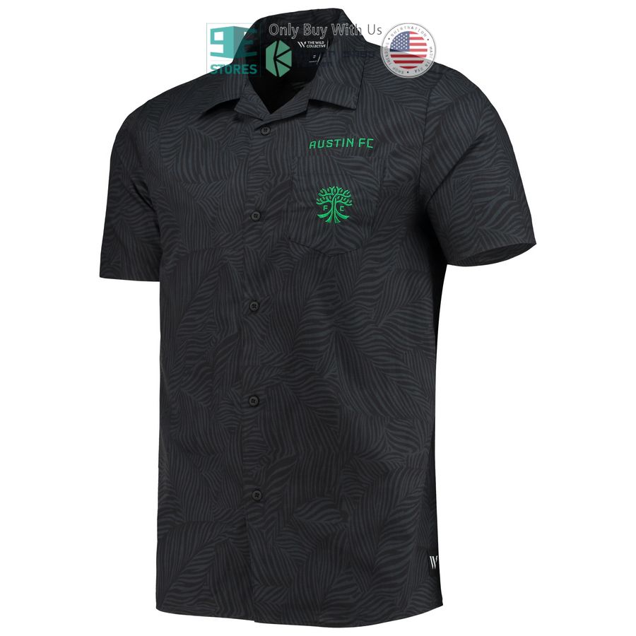 HOT Austin FC The Wild Collective Abstract Palm Black Hawaii Shirt 2 austin fc the wild collective abstract palm black hawaiian shirt 2 31422
