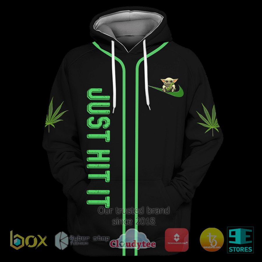 Baby Yoda Cannabis Just HIt It 3D Hoodie 3 baby yoda cannabis just hit it 3d hoodie 3 68444
