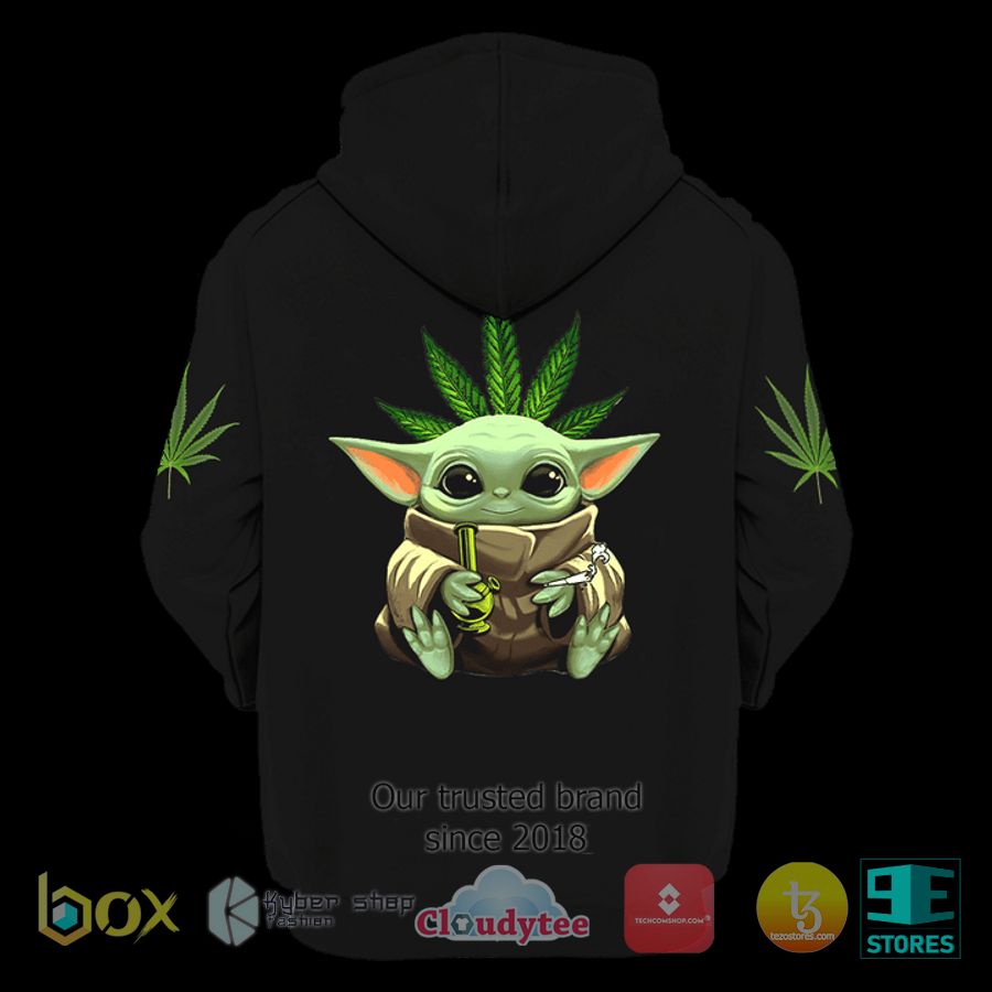 Baby Yoda Cannabis Just HIt It 3D Hoodie 4 baby yoda cannabis just hit it 3d hoodie 4 94681