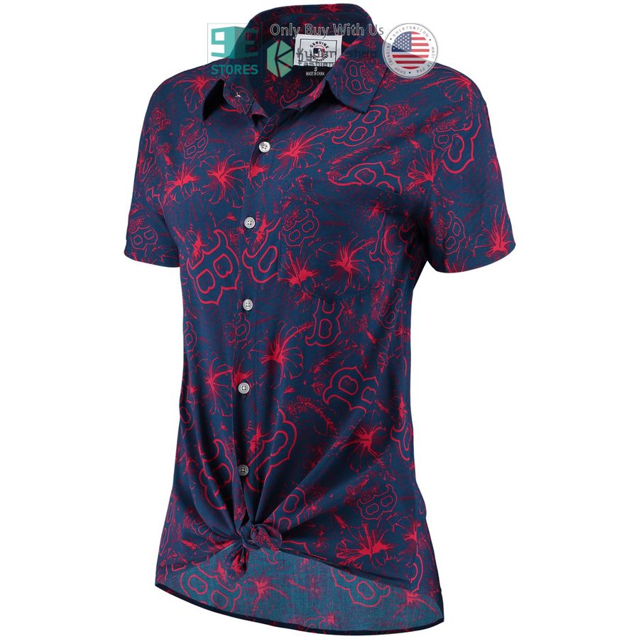 HOT Boston Red Sox Tonal Print Navy Red Hawaii Shirt 2 boston red sox tonal print navy red hawaiian shirt 2 89143