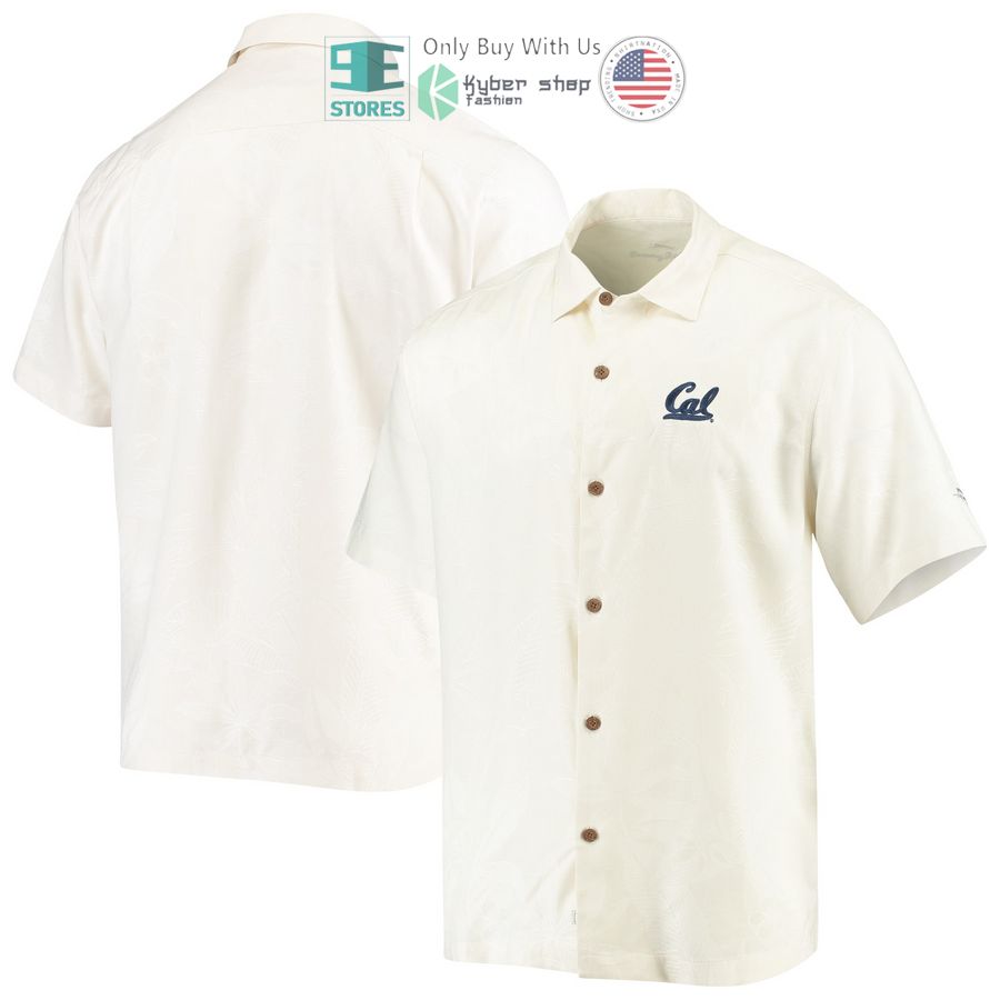 HOT Cal Bears Tommy Bahama Al Fresco Tropics Jacquard White Hawaii Shirt 6 cal bears tommy bahama al fresco tropics jacquard white hawaiian shirt 1 53519