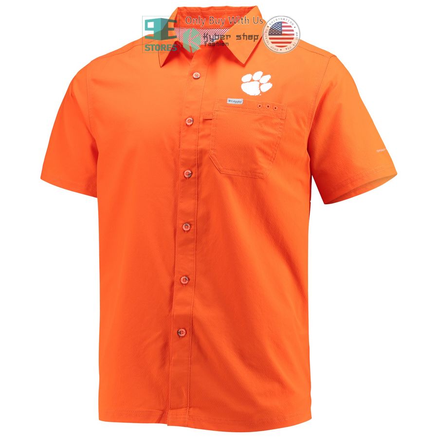 HOT Clemson Tigers Columbia PFG Slack Tide Camp Orange Hawaii Shirt 2 clemson tigers columbia pfg slack tide camp orange hawaiian shirt 2 58616