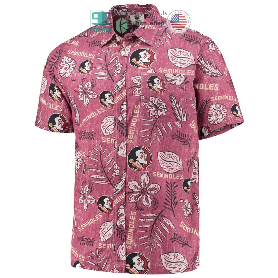 HOT Florida State Seminoles Wes & Willy Vintage Floral Garnet Hawaii Shirt 2 florida state seminoles wes willy vintage floral garnet hawaiian shirt 2 57659