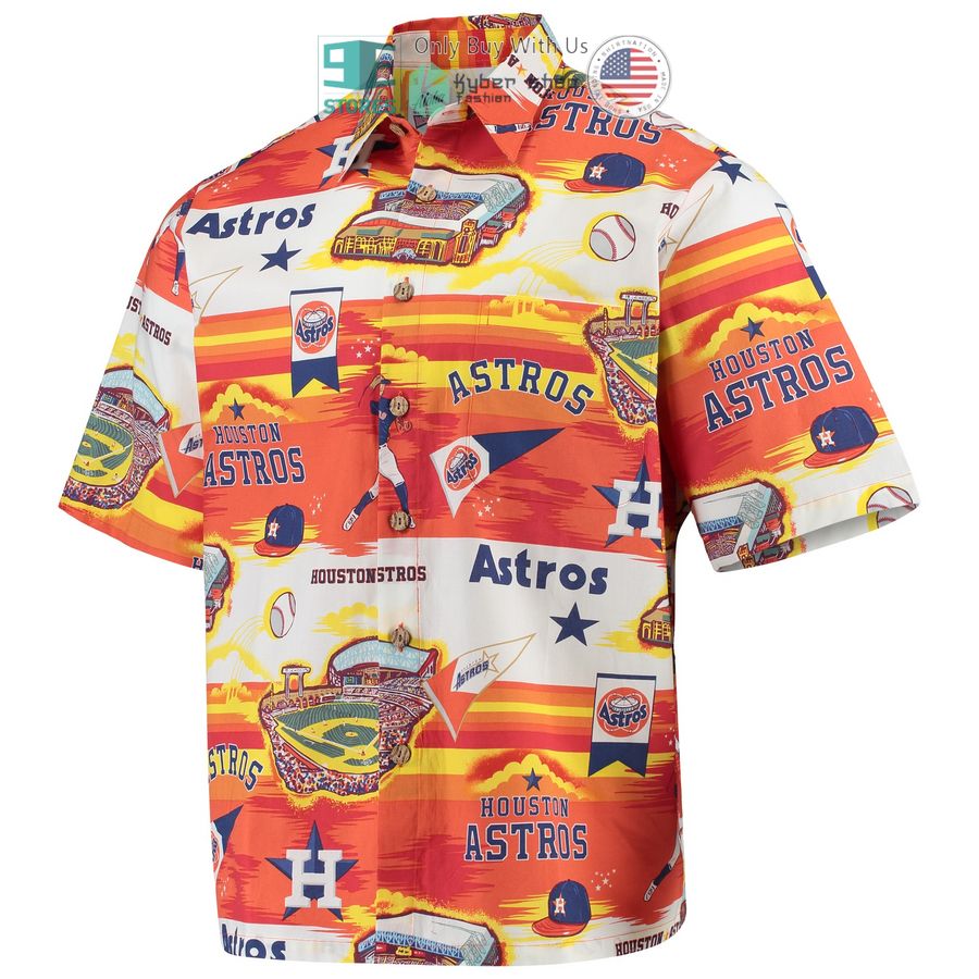 HOT Houston Astros Reyn Spooner Scenic Orange Hawaii Shirt 2 houston astros reyn spooner scenic orange hawaiian shirt 2 35132