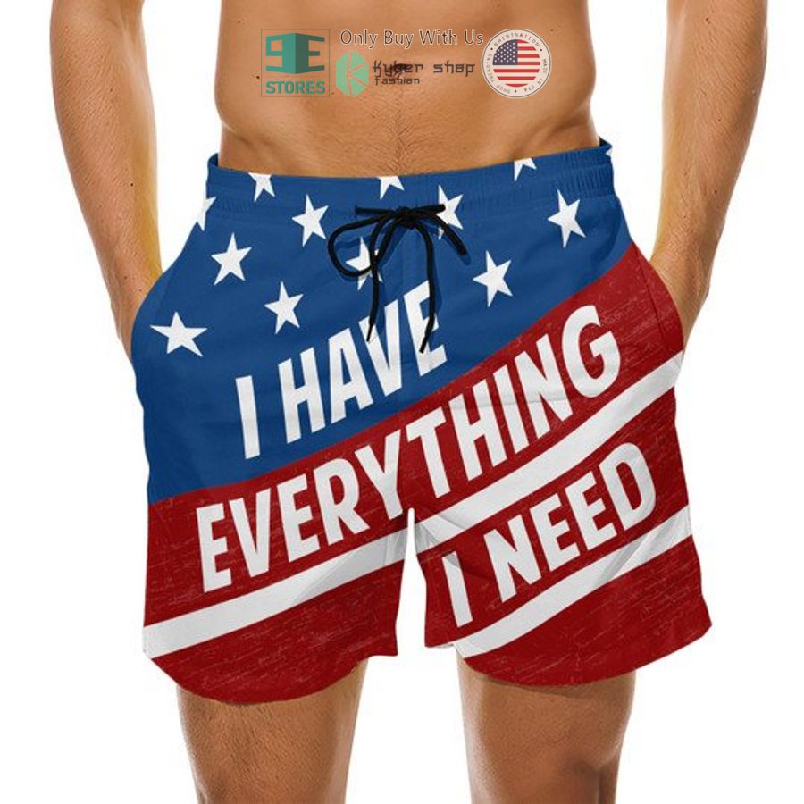 NEW I Have Every Thing I Need I Am Everything American Flag Men Shorts 2 i have every thing i need i am everything american flag couple shorts 2 61645