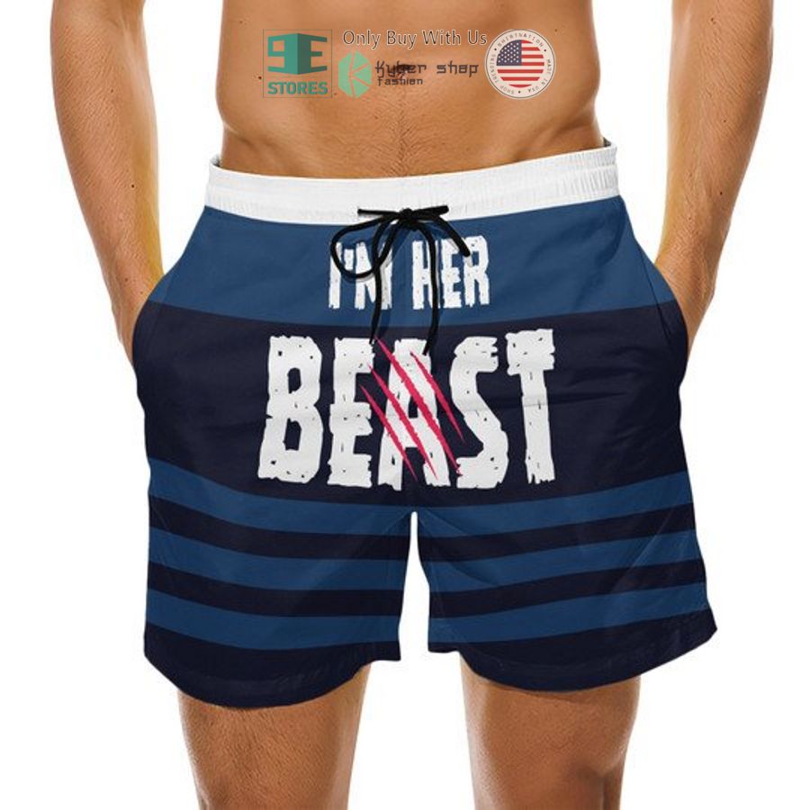 NEW I'm Her Beast I''m His Beauty Men Shorts 2 im her beast im his beauty couple shorts 2 52340