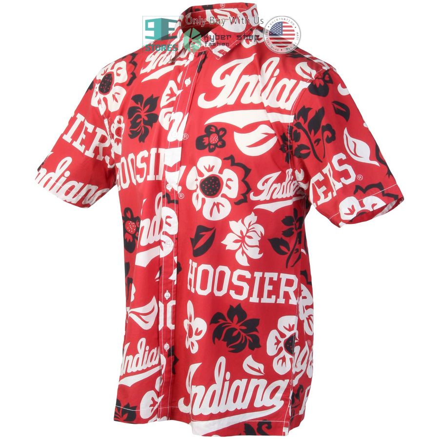 HOT Indiana Hoosiers Wes & Willy Floral Crimson Hawaii Shirt 2 indiana hoosiers wes willy floral crimson hawaiian shirt 2 49538