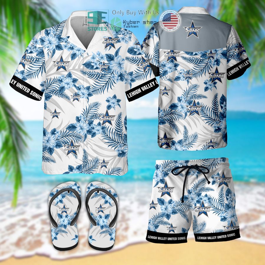 HOT Lehigh Valley United Sonic Hawaiian Shirt, Shorts 2 lehigh valley united sonic hawaiian shirt flip flops 1 87934