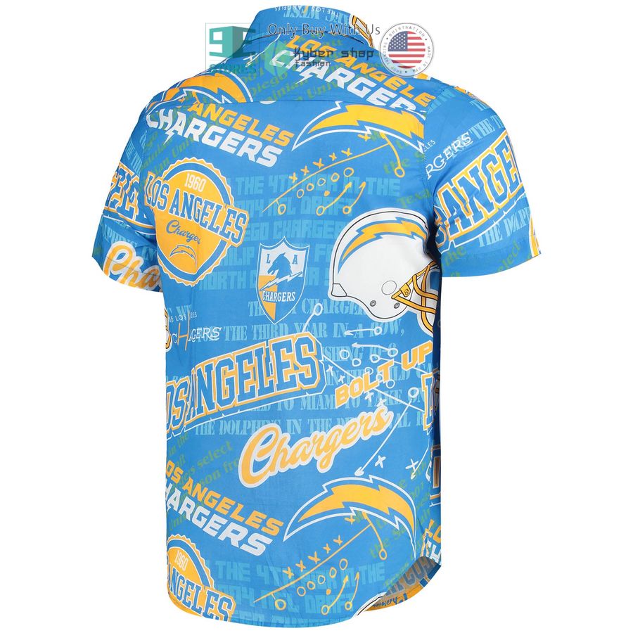 HOT Los Angeles Chargers FOCO Thematic Powder Blue Hawaii Shirt 3 los angeles chargers foco thematic powder blue hawaiian shirt 3 76065