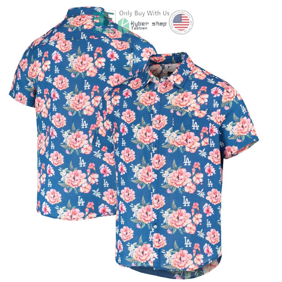 HOT Los Angeles Dodgers FOCO Floral Linen Royal Hawaii Shirt 6 los angeles dodgers foco floral linen royal hawaiian shirt 1 37522