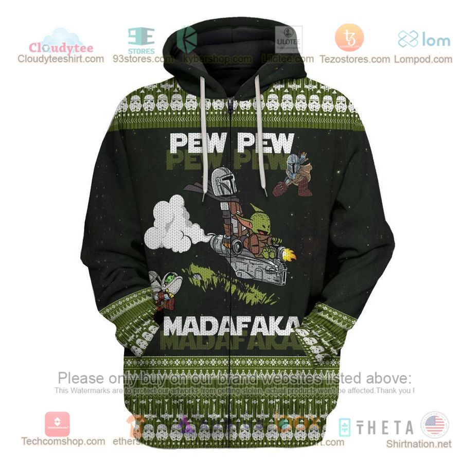 mando and baby yoda pew pew madafaka star war 3d hoodie 2 20627