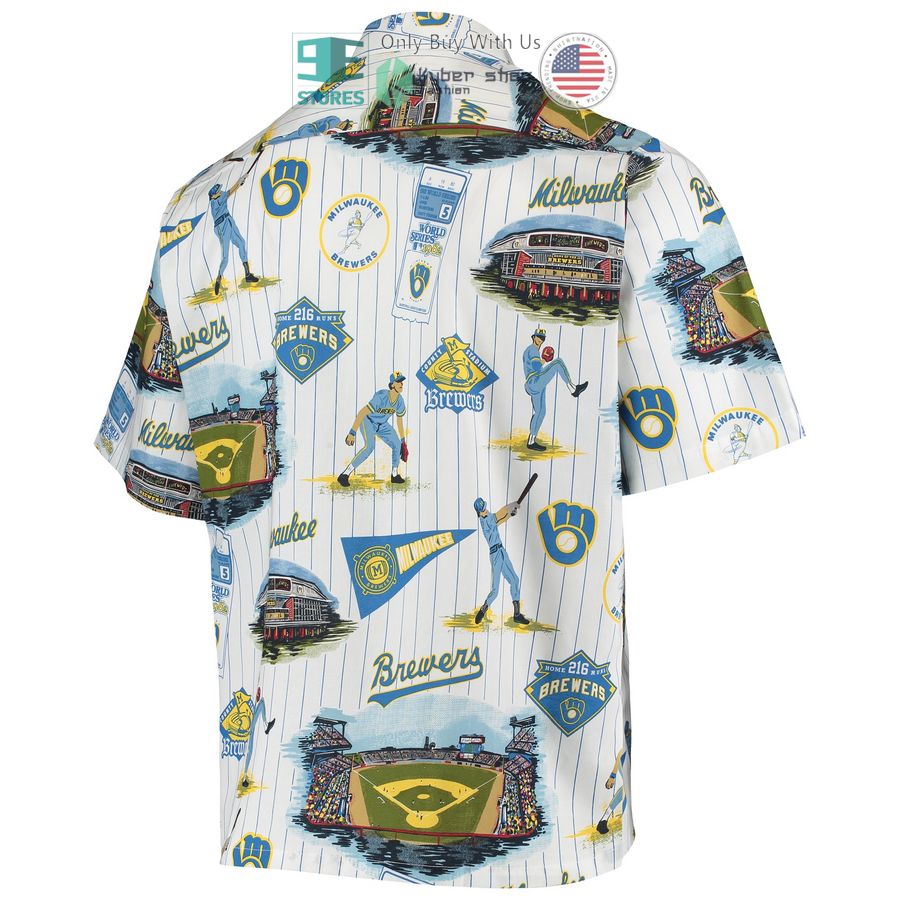 HOT Milwaukee Brewers Reyn Spooner Scenic Navy Hawaii Shirt 3 milwaukee brewers reyn spooner scenic navy hawaiian shirt 3 3080