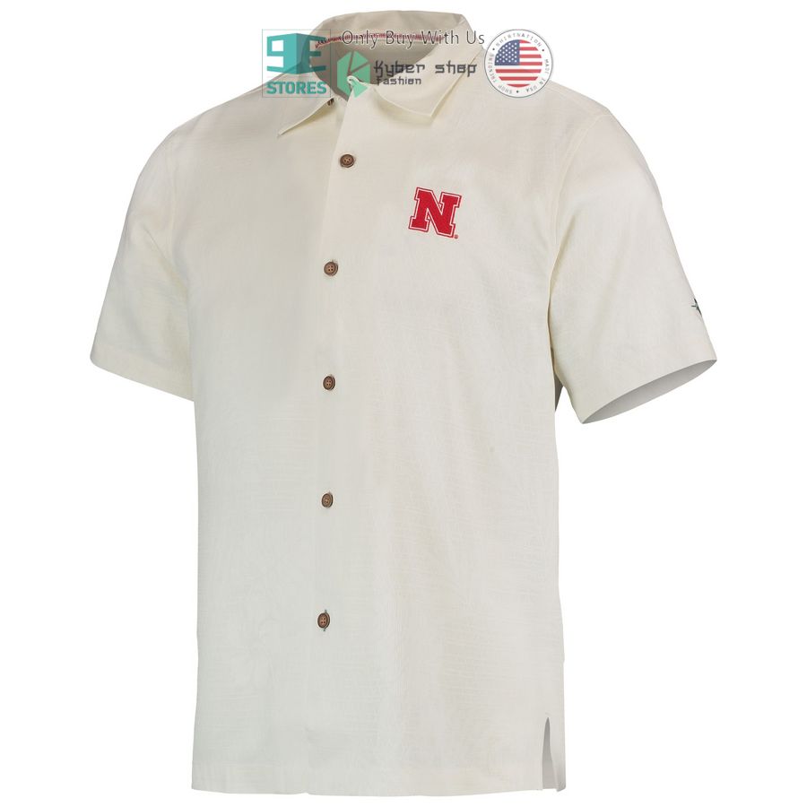 HOT Nebraska Huskers Tommy Bahama Run Like You Stole It Camp White Hawaii Shirt 2 nebraska huskers tommy bahama run like you stole it camp white hawaiian shirt 2 35738