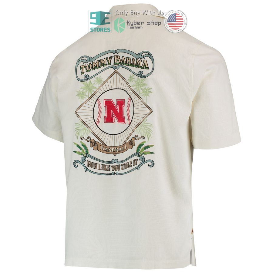 HOT Nebraska Huskers Tommy Bahama Run Like You Stole It Camp White Hawaii Shirt 3 nebraska huskers tommy bahama run like you stole it camp white hawaiian shirt 3 62088