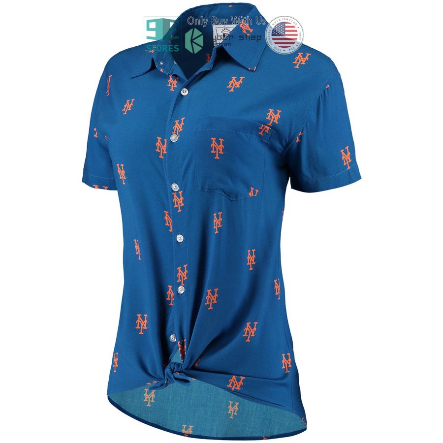 HOT New York Mets All Over Logos Royal Hawaii Shirt 2 new york mets all over logos royal hawaiian shirt 2 39722