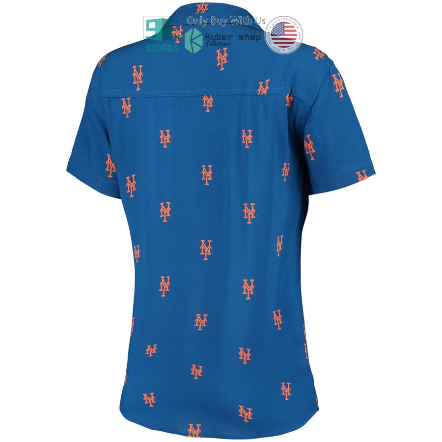 HOT New York Mets All Over Logos Royal Hawaii Shirt 3 new york mets all over logos royal hawaiian shirt 3 27343