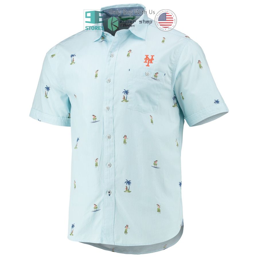 HOT New York Mets Tommy Bahama Hula All Day Light Blue Hawaii Shirt 2 new york mets tommy bahama hula all day light blue hawaiian shirt 2 76615