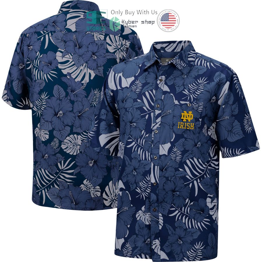 HOT Notre Dame Fighting Irish Colosseum The Dude Camp Navy Hawaii Shirt 7 notre dame fighting irish colosseum the dude camp navy hawaiian shirt 1 90374